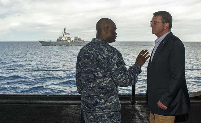 US Navigation Moves in South China Sea Will Continue: Ash Carter