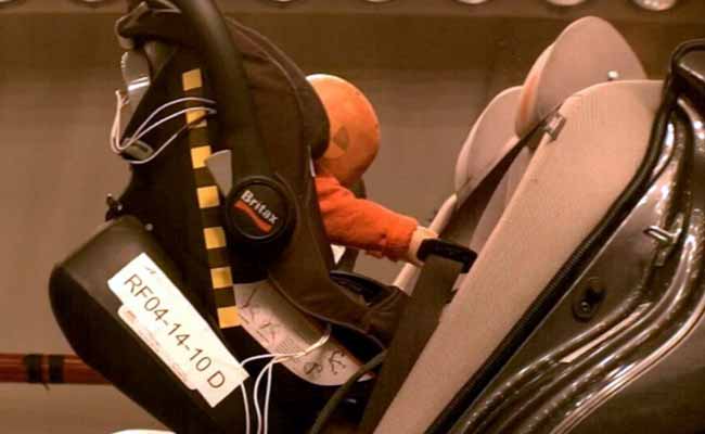 Study of Rear-End Crashes Finds Head Injuries from Rear-Facing Child Seats