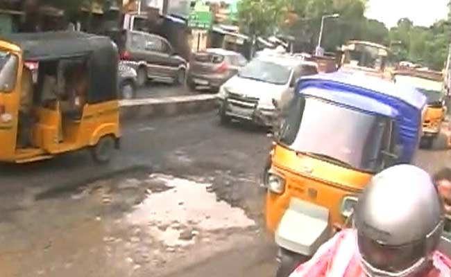 Chennai Roads Riddled With Potholes After 4 Days of Heavy Rain