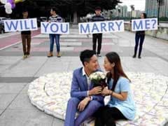 Chinese Man Proposes with Diapers Instead of Diamonds