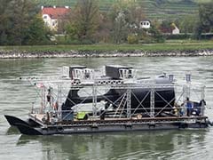 River Turbines Turn Austria's Danube From Blue to Green