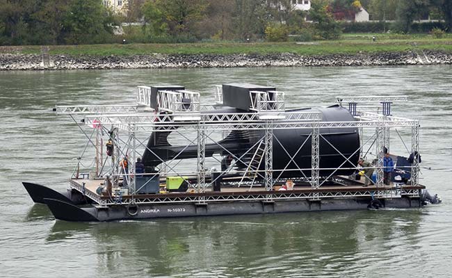 River Turbines Turn Austria's Danube From Blue to Green