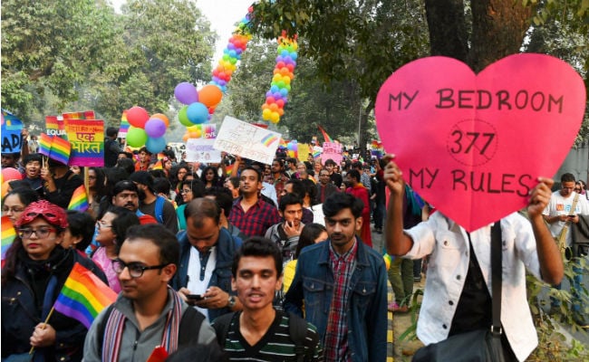 Gay Rights Activists March in New Delhi Parade