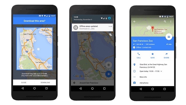 google maps offline navigation