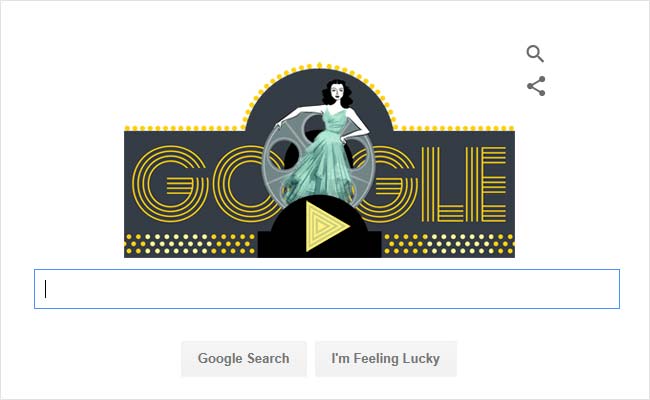 Google Celebrates Hollywood Actress Hedy Lamarr's 101st Birth Anniversary