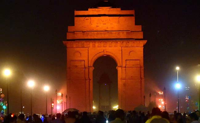 India Gate Lights Up in Orange for UN's Violence Against Women Campaign
