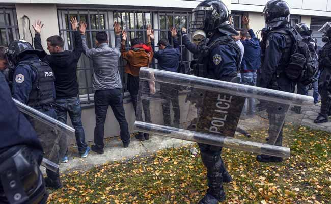 Kosovo Police Arrest 13, Fire Tear Gas in Protest Clashes