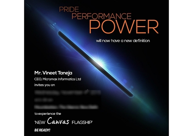 micromax canvaas flagship event invite