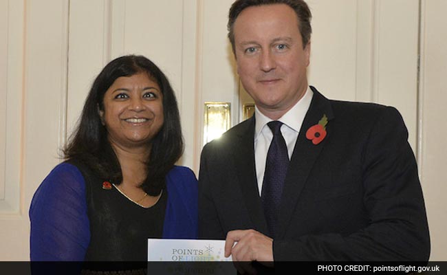 Indian-Origin Campaigner Awarded by David Cameron for Charity Work