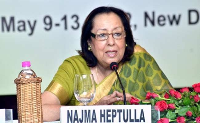 Terrorism Worst Enemy of Democracy, Says Union Minister Najma Heptulla