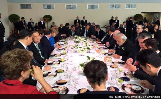 Prime Minister Narendra Modi Attends Lunch Hosted by Francois Hollande