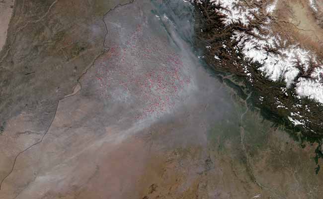 NASA Photo Shows Alarming State of Crop Burning in India