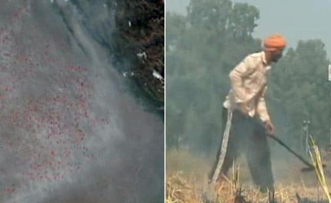 पंजाब के जलते खेतों से फैलता जहर, नासा ने जारी की धुएं से ढकी उत्तर भारत की तस्वीरें