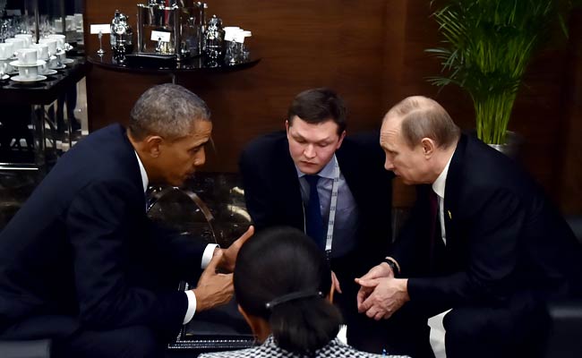 Barack Obama, Vladimir Putin Hold Coffee Table Summit in Turkey