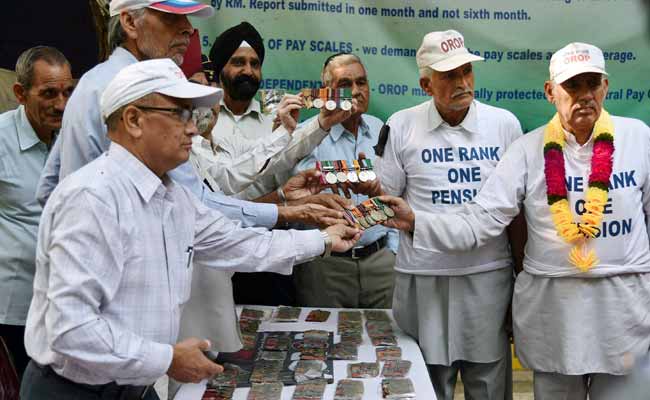 Army Veterans Hold Rally in Ambala Against One Rank One Pension 'Dilution'