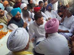 Rahul Gandhi Meets Families of Men Killed in Punjab Firing
