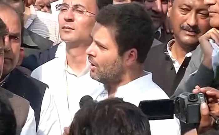Rahul Gandhi Marches For Farmers, Targets PM Modi