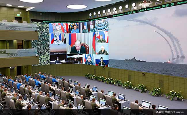 Vladimir Putin's Massive, Triple-Decker War Room Revealed