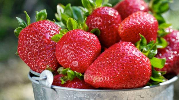 Strawberries for glowimg skin