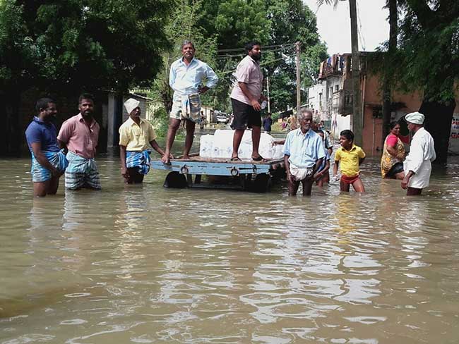 तमिलनाडु में जलभराव वाले इलाकों में अब महामारी का खतरा