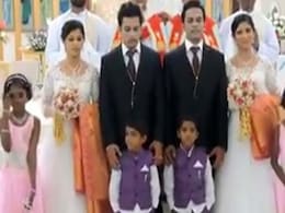 Twin Brides. Twin Grooms. Twin Priests. This Wedding is Twice as Nice Twin Brides. Twin Grooms. Twin Priests. This Wedding is Twice as Nice