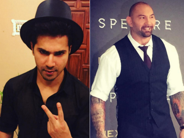 Varun Dhawan is no '<I>Darpok</i>,' Dave Bautista. He Accepts Your Challenge