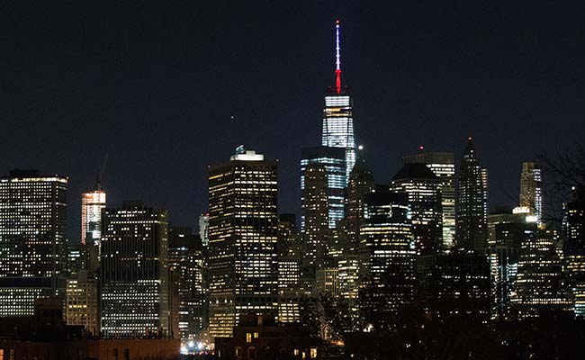 New York Lights World Trade Center Red, White and Blue