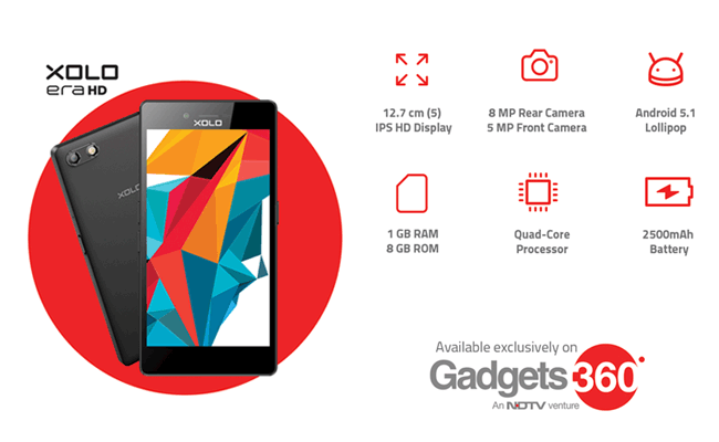NDTV's Gadgets 360 Sells Out Entire Stock of Xolo Era HD in a Few Hours
