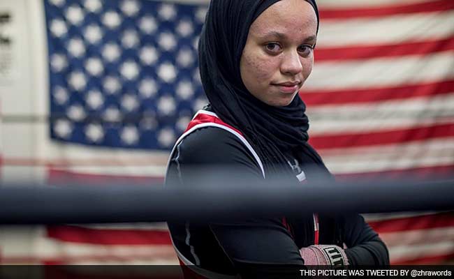 Muslim Girl Fighting To Box While Wearing A Hijab