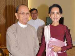 Myanmar's Aung San Suu Kyi Discusses Transfer of Power With President