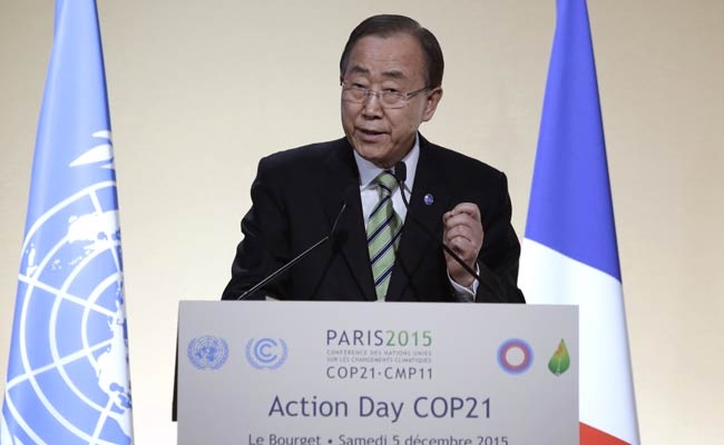 UN Chief Warns Paris Talks of Climate Catastrophe