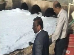 Authorities Inspect Bengaluru's Polluted Bellandur Lake Authorities Inspect Bengaluru's Polluted Bellandur Lake