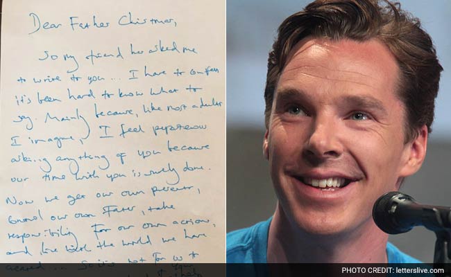 Benedict Cumberbatch's Wonderful Letter to Santa That Went Viral