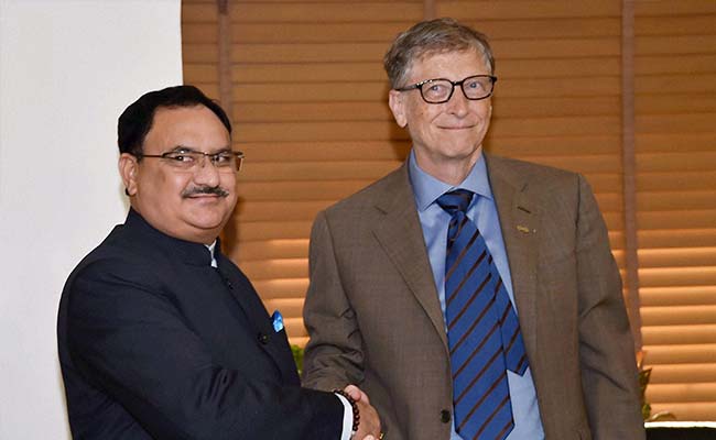 Bill Gates Calls On Health Minister JP Nadda, Discusses Health System