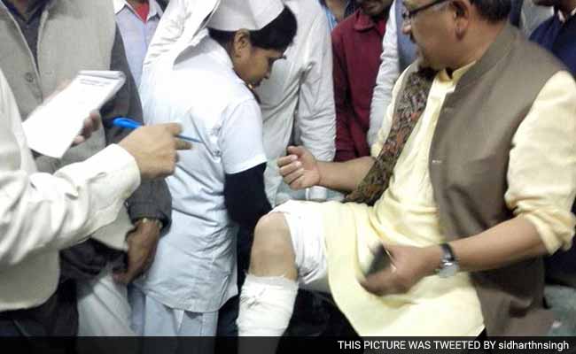 BJP's Siddharth Nath Singh Injured In Clash With Police Near Kolkata