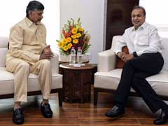 Industrialist Anil Ambani Calls On Andhra Pradesh Chief Minister Chandrababu Naidu