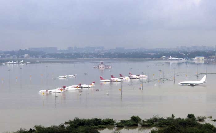 No Airport, Roads Become Rivers: Chennai From An Air Force Chopper