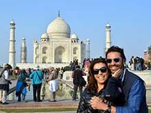 Eva Longoria, Fiance Visit Taj Mahal, 'Can't Leave Without Jumping Photo'