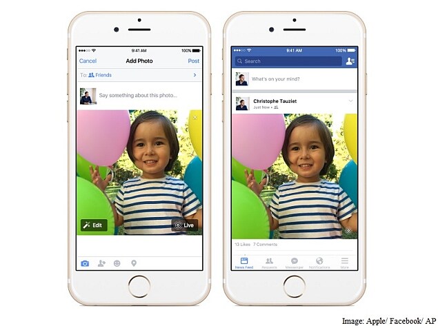 ऐप्पल के लाइव फोटोज फ़ीचर को सपोर्ट करेगा फेसबुक ऐप