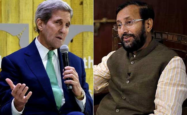 John Kerry, Prakash Javadekar Hold 'Positive and Constructive' Climate Talks