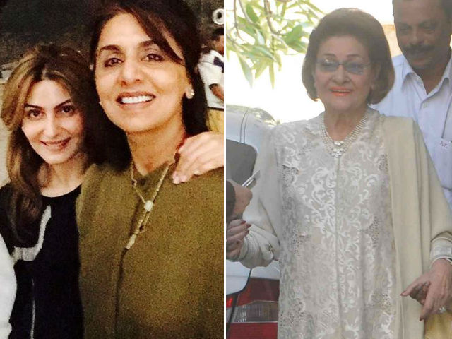 Neetu Singh, Riddhima Celebrate Krishna Raj Kapoor's Birthday