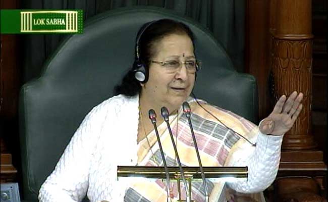 Is This A School, Asks An Irritated Lok Sabha Speaker Sumitra Mahajan