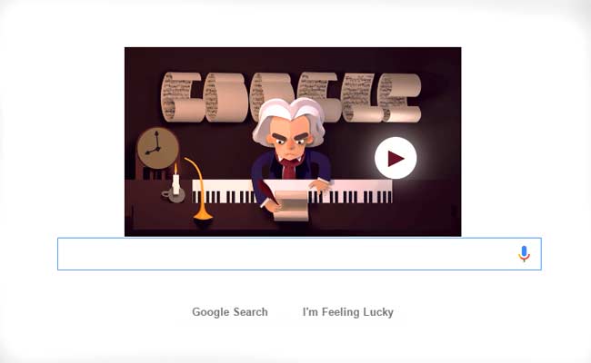 Google Celebrates 245th Anniversary of Ludwig Van Beethoven's Baptism