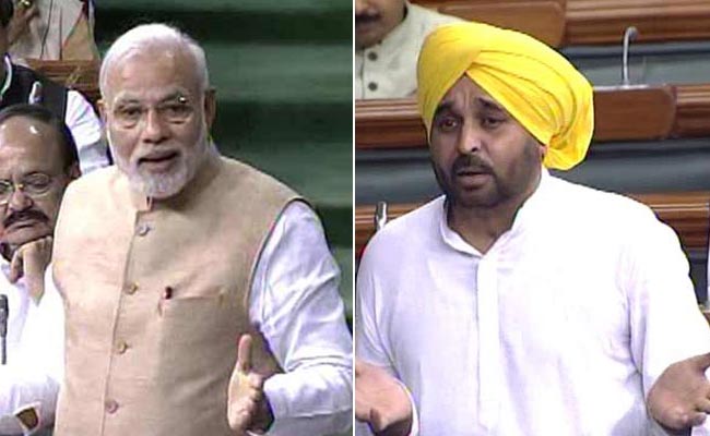 <i>Gandhigiri</i> In Parliament: PM Offers Glass Of Water To AAP's Bhagwant Mann