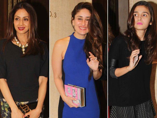 Inside Pics of Manish's Birthday Party With Sridevi, Alia, Kareena