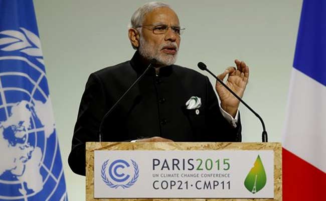 प्रधानमंत्री नरेंद्र मोदी ने कहा 'पेरिस समझौते में 'जलवायु न्याय' की जीत हुई है'