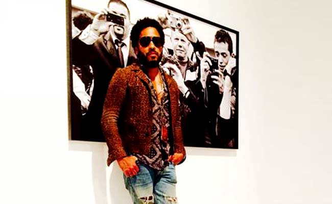 Lenny Kravitz Turns Camera on Paparazzi in Photo Exhibit