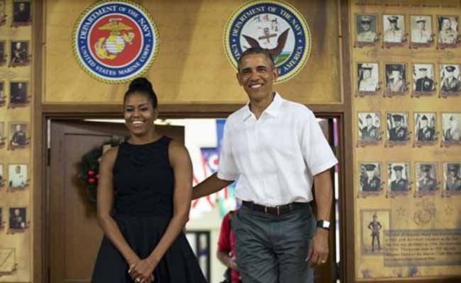 Barack Obama Feels 'Small' Compared With Members Of US Marines