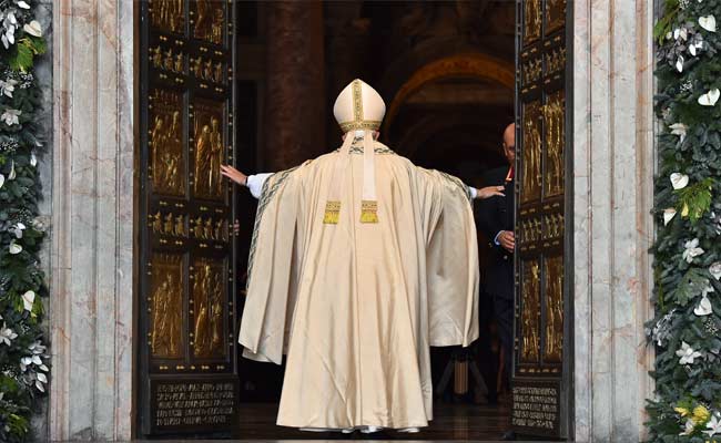 Pope Francis Opens St Peter's Holy Door To Launch Catholic Jubilee