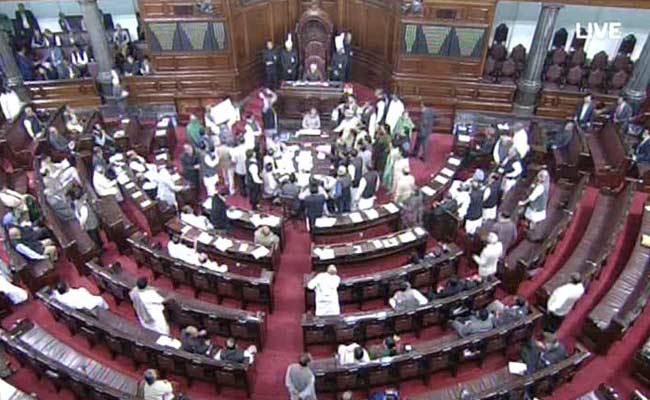 Congress Protests Lead Rajya Sabha to Adjourn Twice